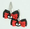 Black-red / Sk flower black-red red skull