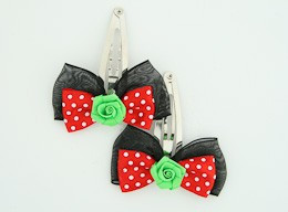 Black-red / flower green red mix