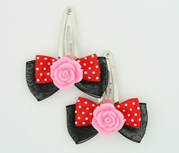 Black-red / rose pink red mix