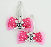 Pink / skull cross eye black-white dark pink skull