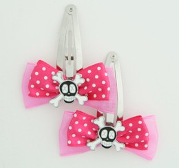 Pink / skull cross eye black-white dark pink skull