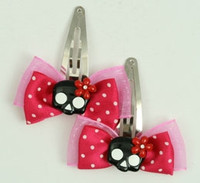 Pink / Sk flower Bl-red dark pink skull