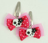Pink / Sk flower Wh-Bl dark pink skull
