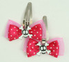 Pink / Sk cross eye white dark pink skull