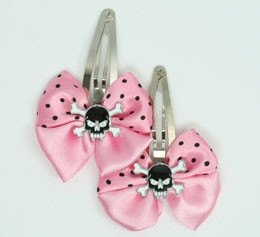Pink / SK tooth black light pink skull