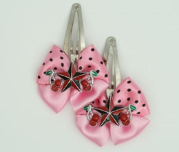 Pink / star cherry black-red light pink star
