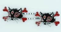 Cat bone black-red animal slide