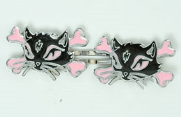 Cat bone black-pink animal slide