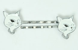 Cat white animal slide