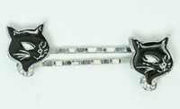 Cat black animal slide