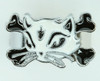 Cat bone white-black animal ring