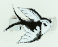 Swalluw cute white animal ring