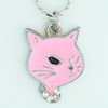 Cat pink animal necklace
