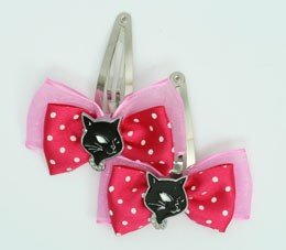 Pink / cat black dark pink animal