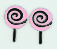 Lolly black-pink cute stud