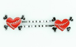 Heart bone red-black sweet slide