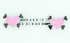 Heart bone pink-black sweet slide