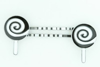 Lolly black-white sweet slide