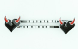 Heart horn black-red sweet slide