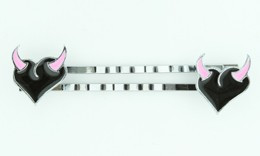 Heart horn black-pink sweet slide