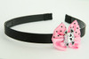 Cute skull bone white-pink light pink bow & skull