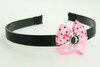 Skull tooth black light pink bow & skull