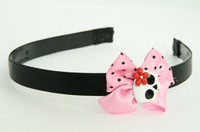 Skull glower white-red light pink bow & skull