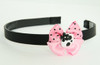 Skull flower white-black light pink bow & skull