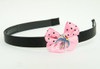 Swallow color light pink bow & animal