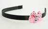 Butterfly pink light pink bow & animal