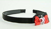 Black-red / swallow pink red bow & animal