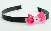 D Pink/ Cat Pink Dark Pink Bow & Animal
