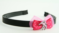 Pink / swallow pink dark pink bow & animal