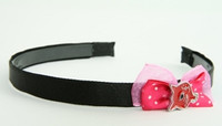 Pink / cat red dark pink bow & animal