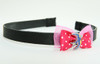 Pink / swallow color dark pink bow & animal