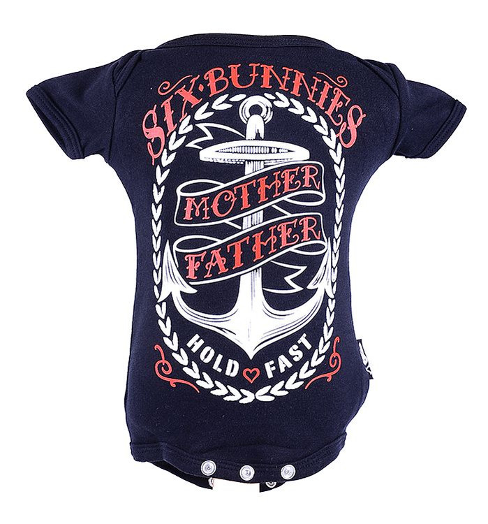 Anchor black six bunnies baby body