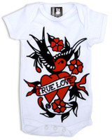 True love white six bunnies baby body