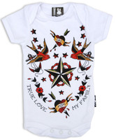True love my family six bunnies baby body