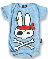 Pirate flash blue six bunnies baby body