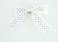 Dot white clean hair clips piece