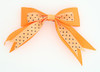 Dot orange clean hair clips piece