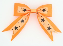 Orange clean hair clips piece