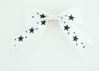 White clean hair clips piece