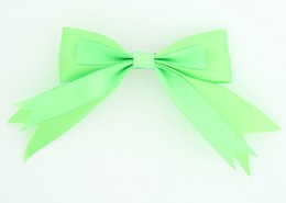 Green clean hair clips piece