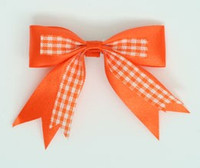 Orange clean hair clips piece