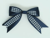 Navy clean hair clips piece