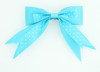 Dot blue clean hair clips piece