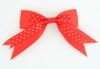 Dot red clean hair clips piece