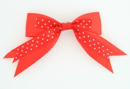 Dot red clean hair clips piece