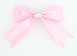 Pink clean hair clips piece
